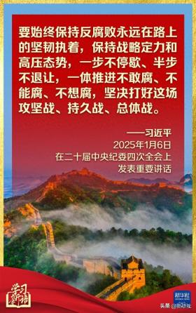 学习新语丨反腐败一步不停歇、半步不退让